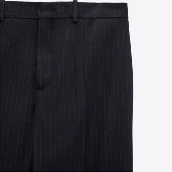 Zara Pinstripe Slim Fit Pants - Picture 7 of 9
